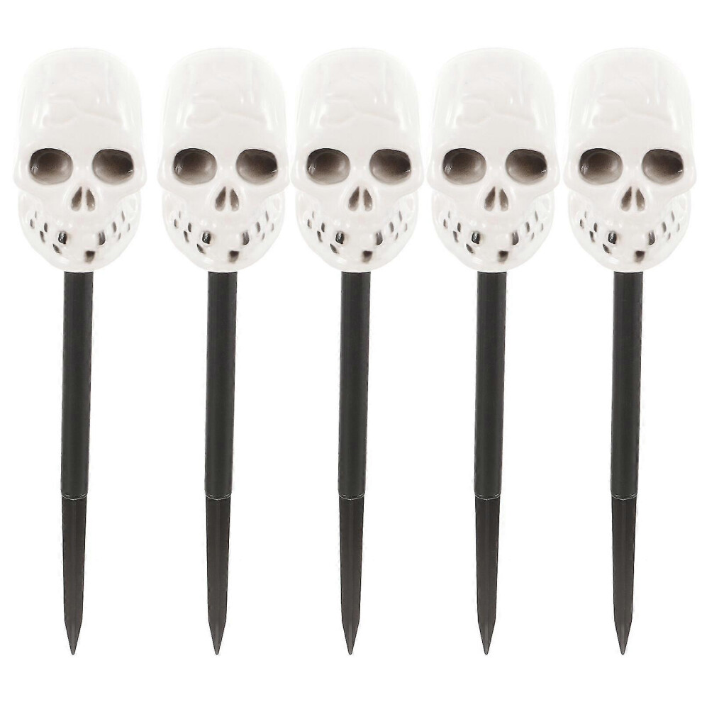 5-piece Halloween lamp accessory skull decor Halloween lawn lamp accessory Halloween skull decoration