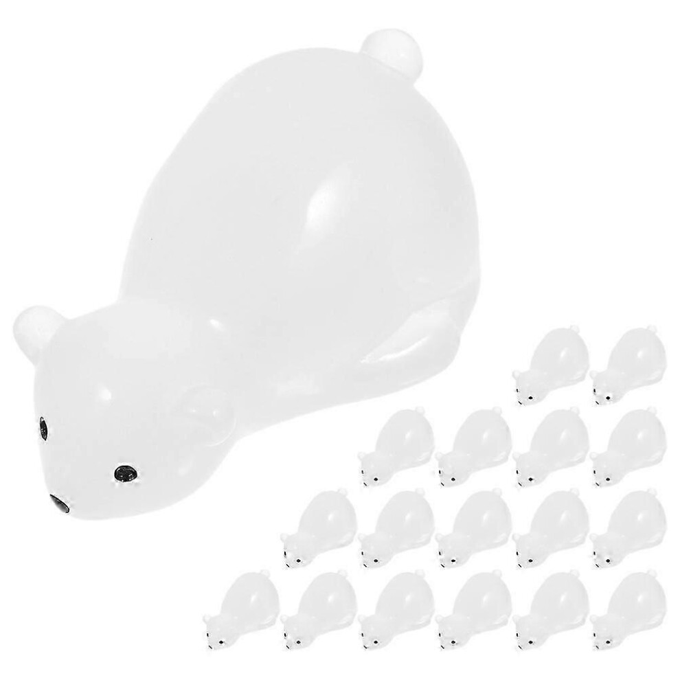 Set of 30 cute miniature bear figurines for desks, cartoon bear statues, DIY bear desk decoration