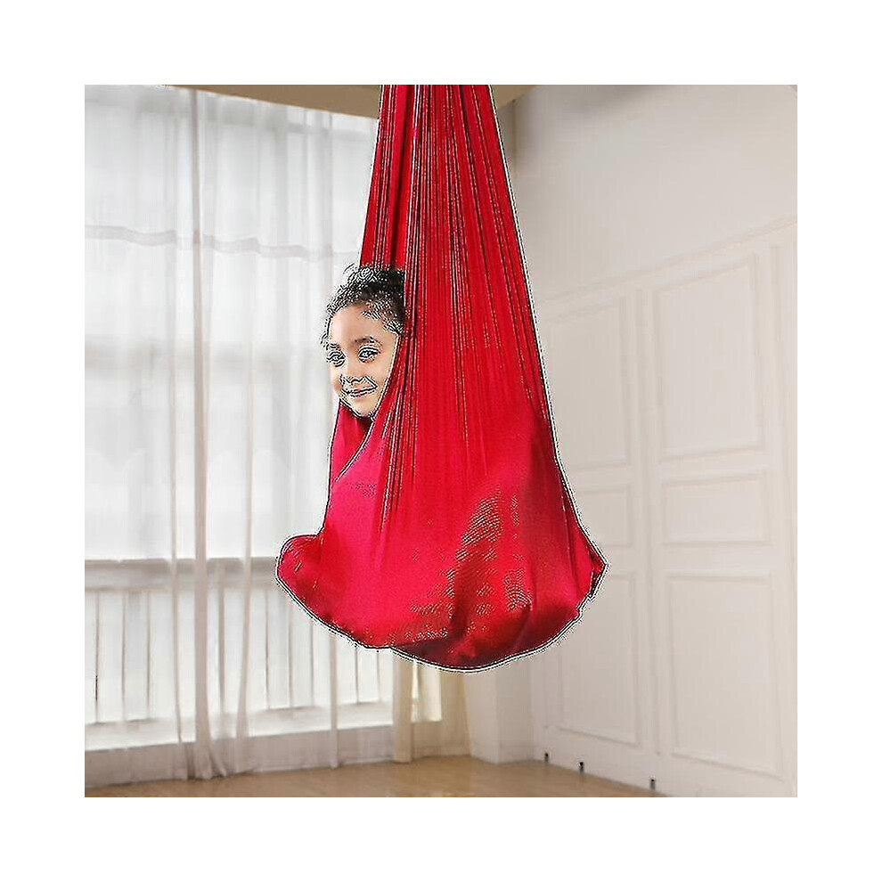 (150 x 280 cm - Red) 360 children's swing, sensory swing, elastic, ideal for boys and girls-image-OPC-PMRVRYN-NEW