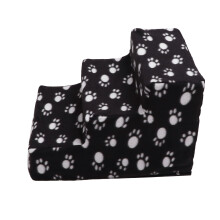 Pet Climbing Ladder 3 Tiers, Non Slip, Removable Flannel Dog & Cat Stairs