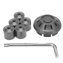 6pcs Titanium Aluminum Motorcycle Wheel Hubcaps for GTS GTV 250-300 2017-2020