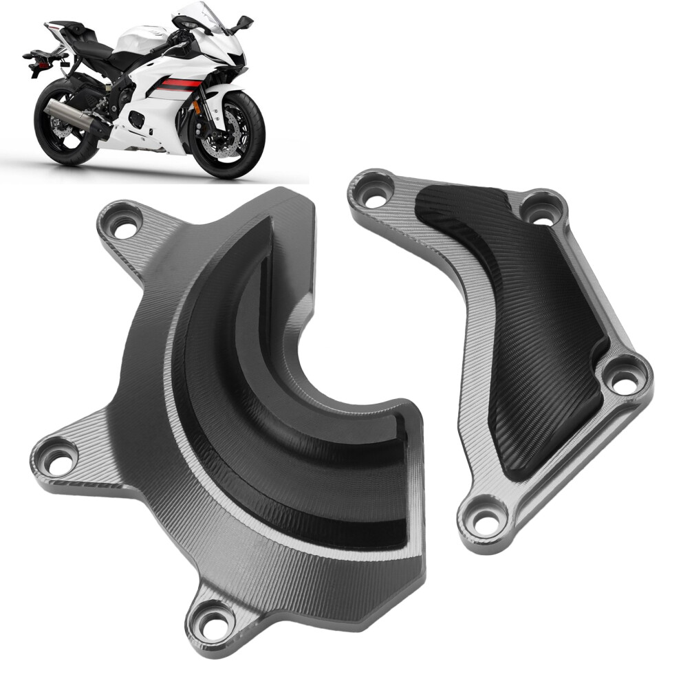 Motorcycle Engine Cover Slider Guard For Yamaha R6 2019-2021 Titanium 4911358308143