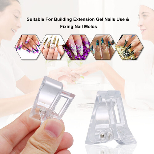 5er-Set transparentes Nagelgel, 2