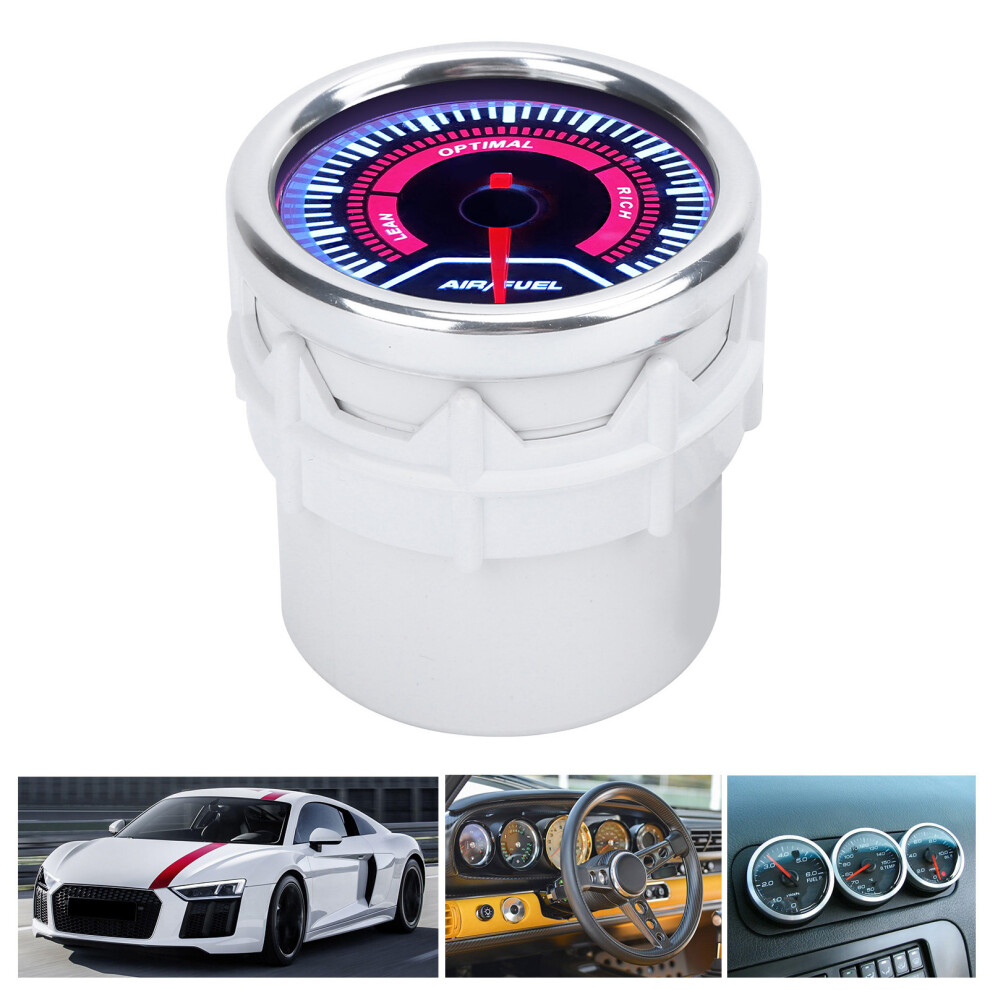 2In Air Fuel Ratio Gauge Led 12V Car Boat Motorcycle Afr Meter White 4611358308746
