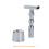 Mann der Manuelle Rasierapparat Stand Aluminium 4