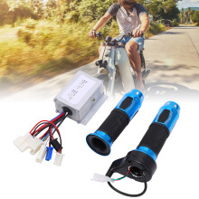 24V 250W Elektronik-Bike-Controller-Kit mit blauer Kristall-Drehgasregler