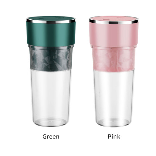 Gobelet extracteur de jus USB rechargeable mini de 400 ml - Vert