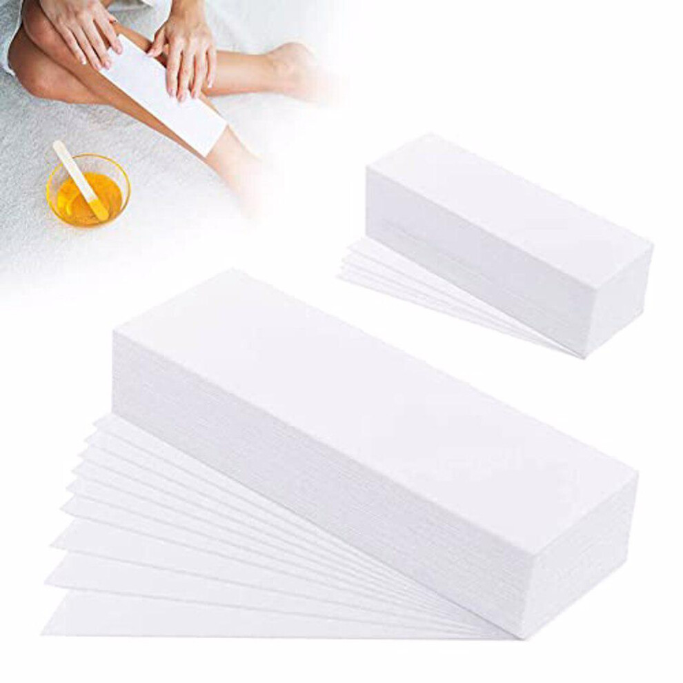 White 100X Non-Woven Wax Paper Hair Removal Waxing Applicator Hairs Adults