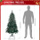 5FT Artificial 4-Color 8 Modes Christmas Tree Battery Operated 6