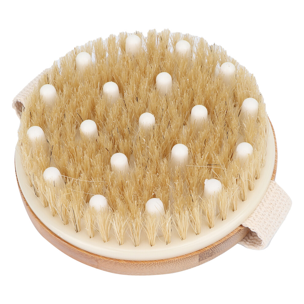 Round Wood Massage Brush for Body Exfoliation & Cellulite Reduction