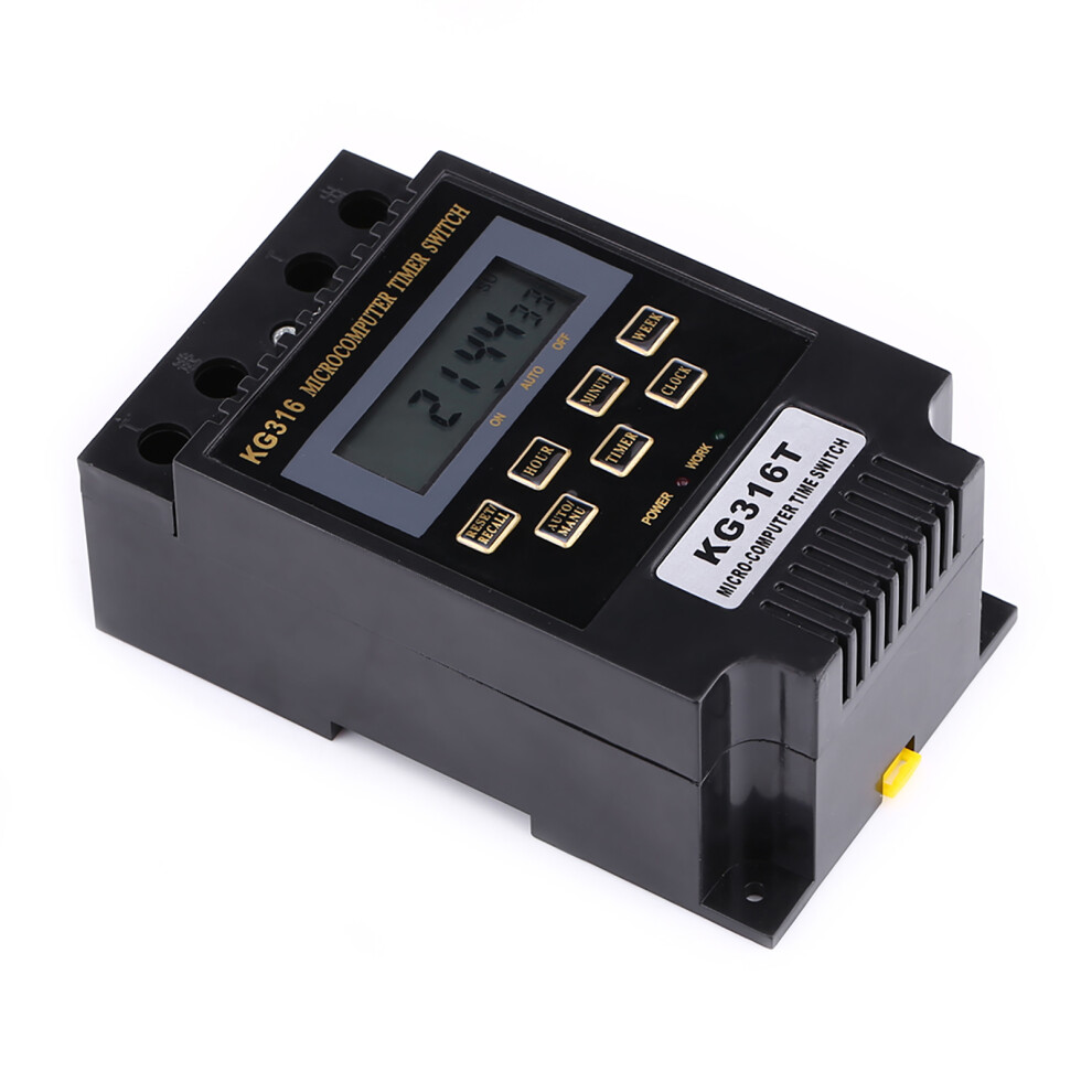 Lcd Microcomputer Power Timer Switch 10A 120X74x51mm Ac110v 9361358313589