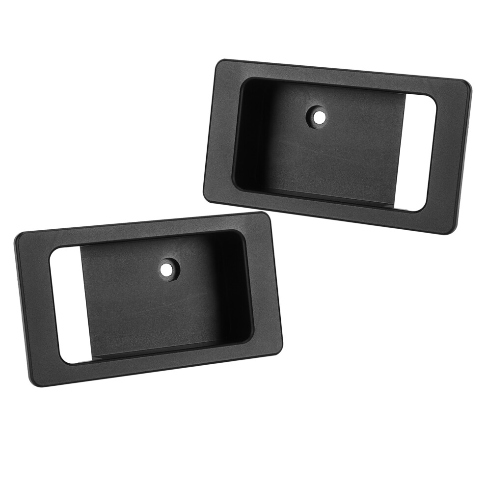 2Pcs Aluminium Interior Door Handle Bowl Cover Fits Land Rover Defender 90/110/130 Black 7891358315112