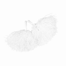 Weiße Cheerleader-Pom-Poms, 2 Stück, Leichte und langlebige Accessoires