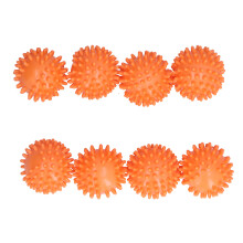 Trocknerbälle 8er Set Orange Waschbälle PVC