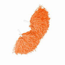 Lebendige orange Cheerleader-Pompons für Sport- und Tanzveranstaltungen