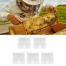 Bee Queen Catcher Cage Plastic Beekeeping Tool for Queen Rearing 5 Pack