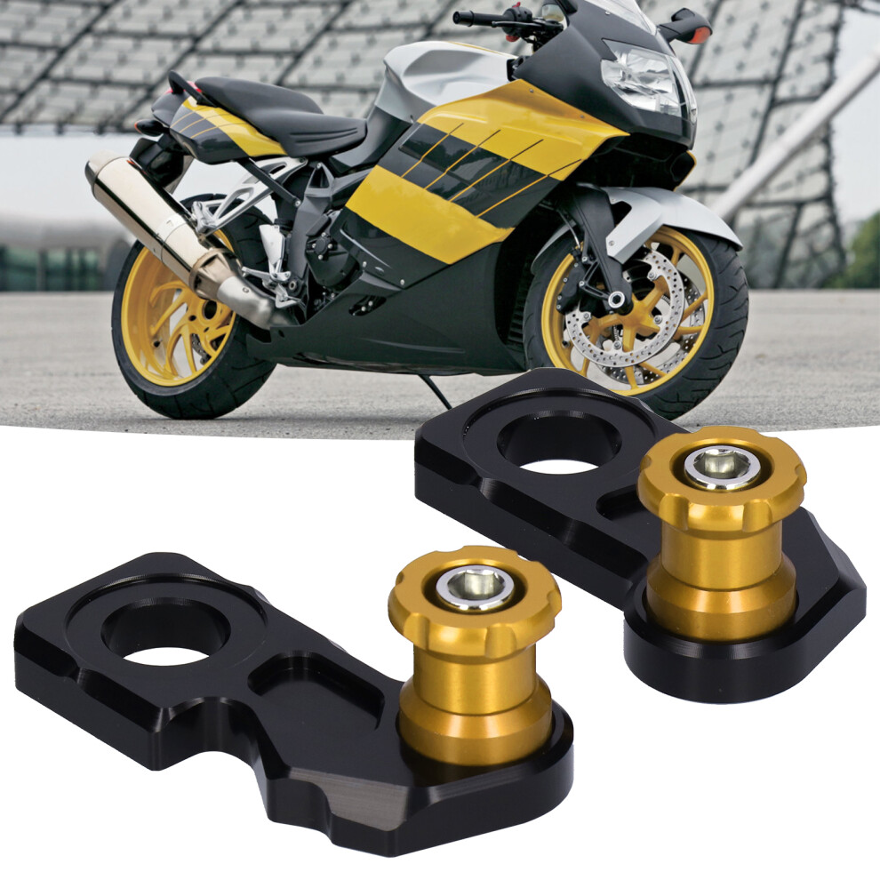 Aluminum Motorcycle Axle Block Slider For Cb650r/F Cbr650r 2019Â2020 Yellow 3791358318905