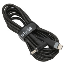 USB-C auf DC-Netzkabel 100W, 2m, geflochten für Laptop-Ladung