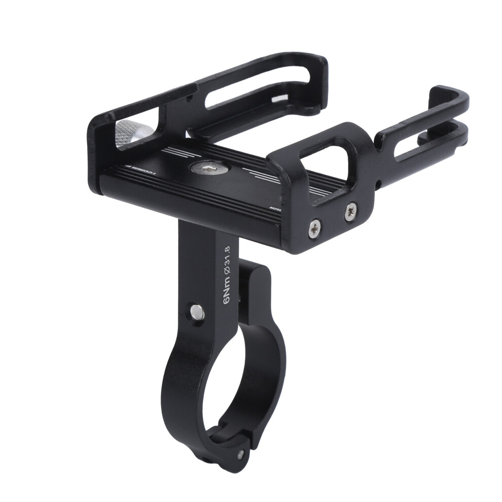 Gub Aluminum Alloy Double Fixed Phone Mount For Bikes & Motorcycles, Black 8091358319953
