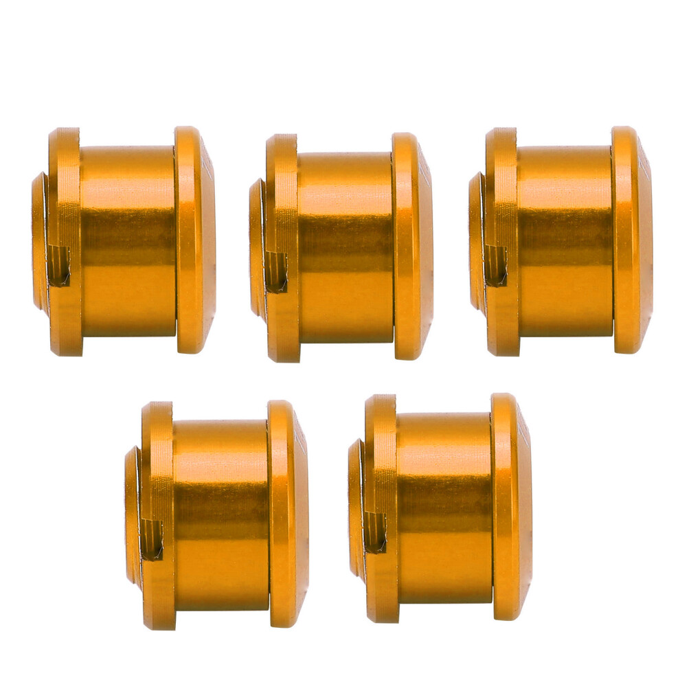 Gold 5Pcs Aluminum Chainring Bolts & Screws For Mountain Bike Crankset Nuts 8401358320628