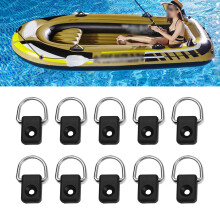 Haltbare schwarze D-Ringe mit M6-Schrauben für sichere Kanus und Kajaks Rigging