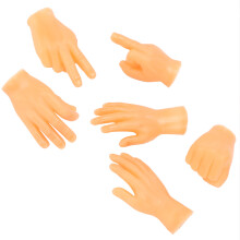 6er Pack Silikon kleine Handmodell-Fingerhütchen für Katzendmassage, Mehrfachformen