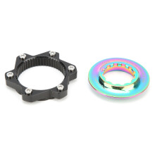 MEIJUN Centerlock zu 6-Loch Scheibenadapter aus Aluminiumlegierung 44mm für Fahrräder