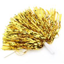 Golden Cheerleader Pom Poms Set – 6 Stück, Leicht, 24 cm