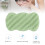 Éponge Konjac pour le visage - verte, portable et lavable 5