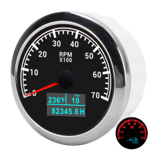 3-in-1 Marine Tachometer Gauge 9-32V DC Waterproof for Car Boat