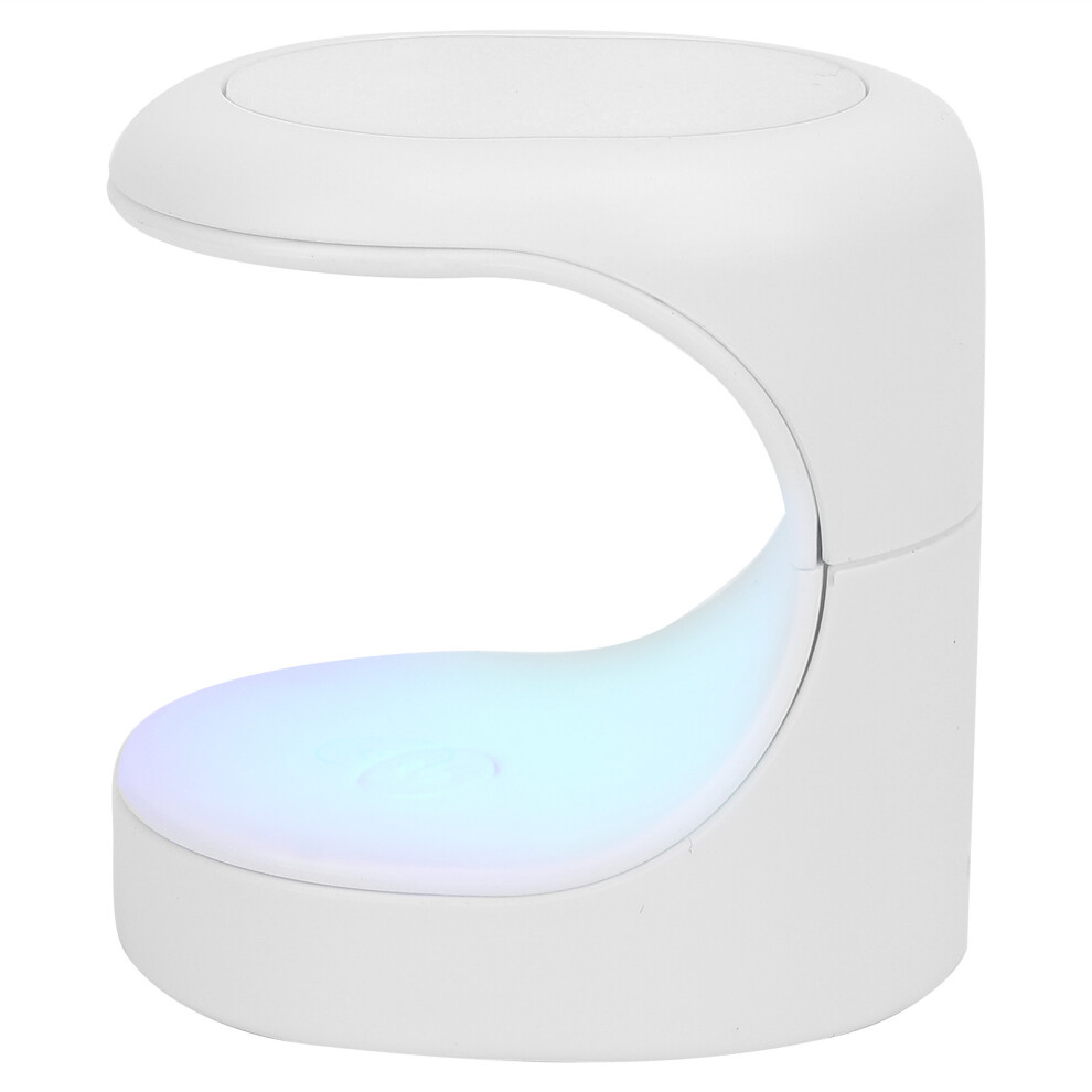 White Usb Rechargeable 16W Mini Nail Dryer With Dual Led Lights