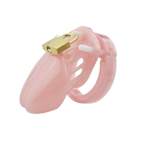 Penis Cage Adjustable Size 7cm Pink Male Chastity Device
