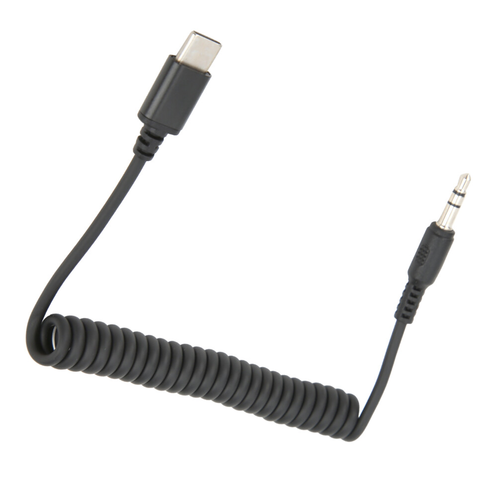 3.5Mm Trrs To Type-C Speeaker Microphone Coiled Audio Cable 25-90Cm 4621358328811
