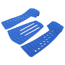 3 Pcs Blue EVA Surfboard Traction Pad Anti-Skid Moisture-Proof Deck Mat