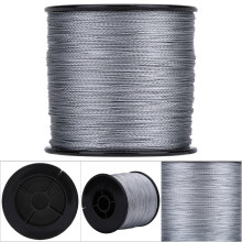500m PE-geflochtene Angelschnur, 4-fach, 0,6-8 mm, Dunkelgrau