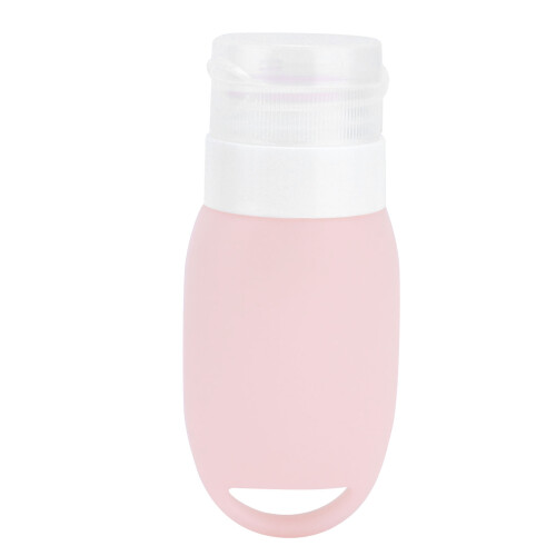 Tragbare pinke Silikon-Reiseflasche, 28g, 10,3x4,5cm 1