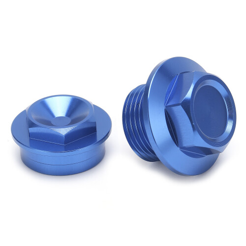 2pcs M18x1.5 Aluminum Front Wheel Nut Replacement for 2015  SXF Blue