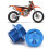 2pcs M18x1.5 Aluminum Front Wheel Nut Replacement for 2015  SXF Blue 8