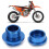 2pcs M18x1.5 Aluminum Front Wheel Nut Replacement for 2015  SXF Blue 5
