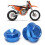 2pcs M18x1.5 Aluminum Front Wheel Nut Replacement for 2015  SXF Blue 15
