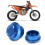 2pcs M18x1.5 Aluminum Front Wheel Nut Replacement for 2015  SXF Blue 11