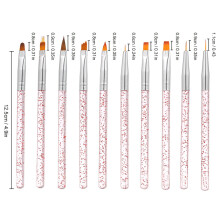 10 teile/satz Nail art Pinsel Malerei Zeichnung