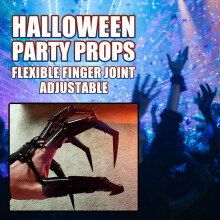 Verstellbare Halloween-Handschuhe für Cosplay & Partyzubehör, flexibles PVC-Material