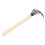 Garten-Handrechen, 5 Stahlzinken, Holzgriff, 4