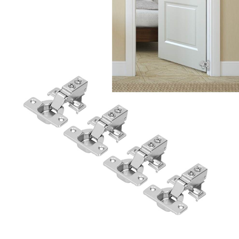 4Set Hydraulic Door Hinges 105 For Cabinets, Steel, 85X62mm 8271358336338