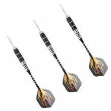 Satz aus 3 Wurf-Darts 155 mm mit laserbedruckten PET-Flügen Dart-Zubehör
