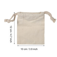 Reine Baumwoll-Wäschebeutel mit Kordelzug 10 x 12 cm Aufbewahrungslösung für Reisen