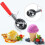 Edelstahl-Eislöffel 5,2 cm mit rutschfestem Griff 6
