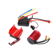 Waterproof F540 3900KV 4-Pole Brushless Motor & 60A ESC Set for 1/10 RC Car