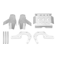 Stainless Steel RC Chassis Armor Set with Front Bumper for 1/8 LOSI LMT